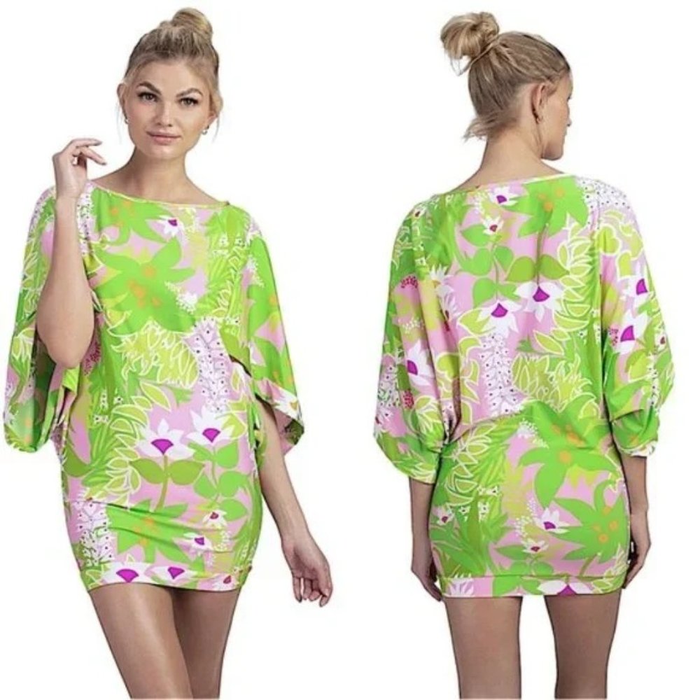 NWT TRINA TURK LA PALMA COVER UP, MEDIUM